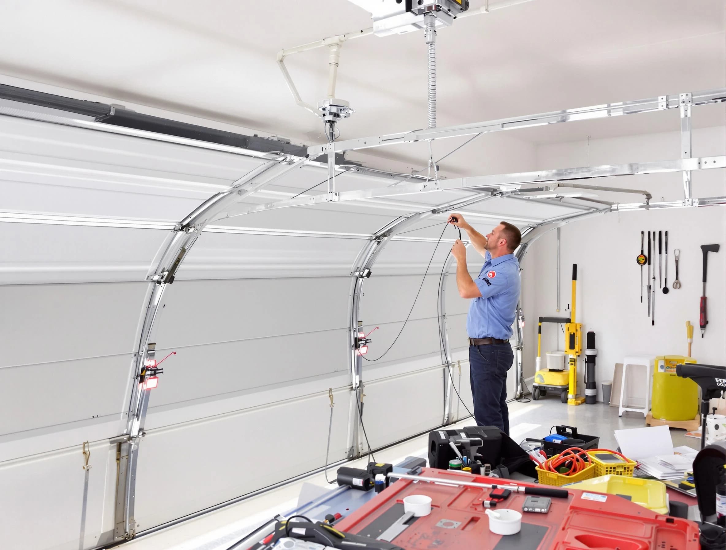 Garage door cable repair service by South Park Garage Door Repair in South Park