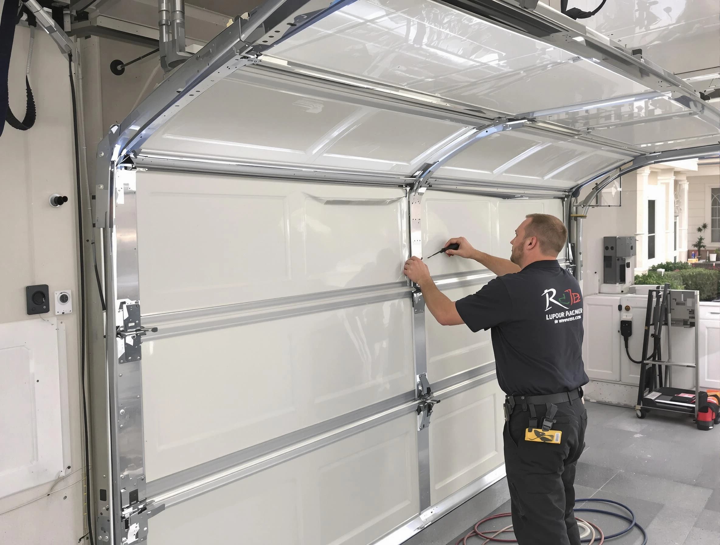 South Park Garage Door Repair professional performing panel repair in South Park