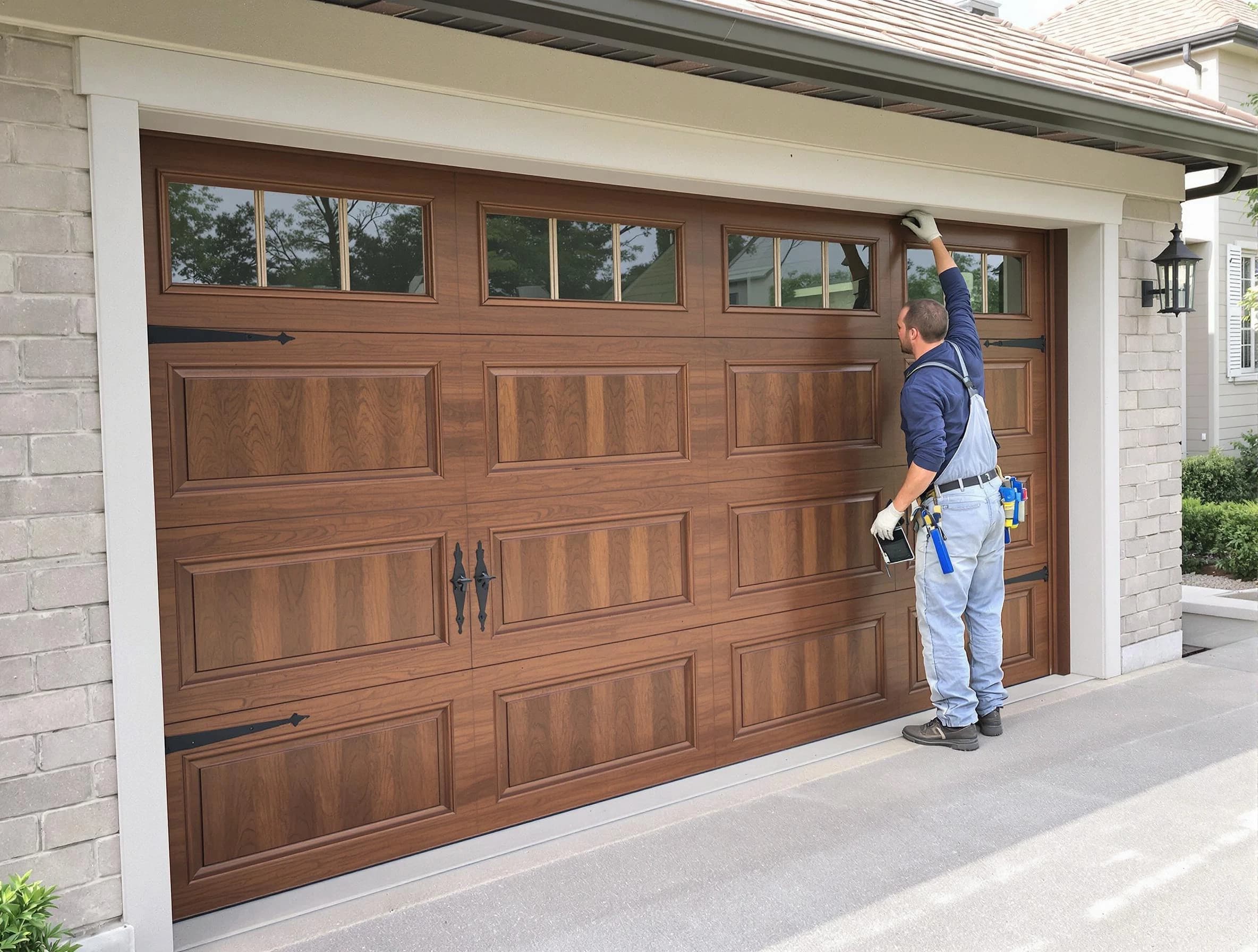 Custom garage door showcase by South Park Garage Door Repair in South Park