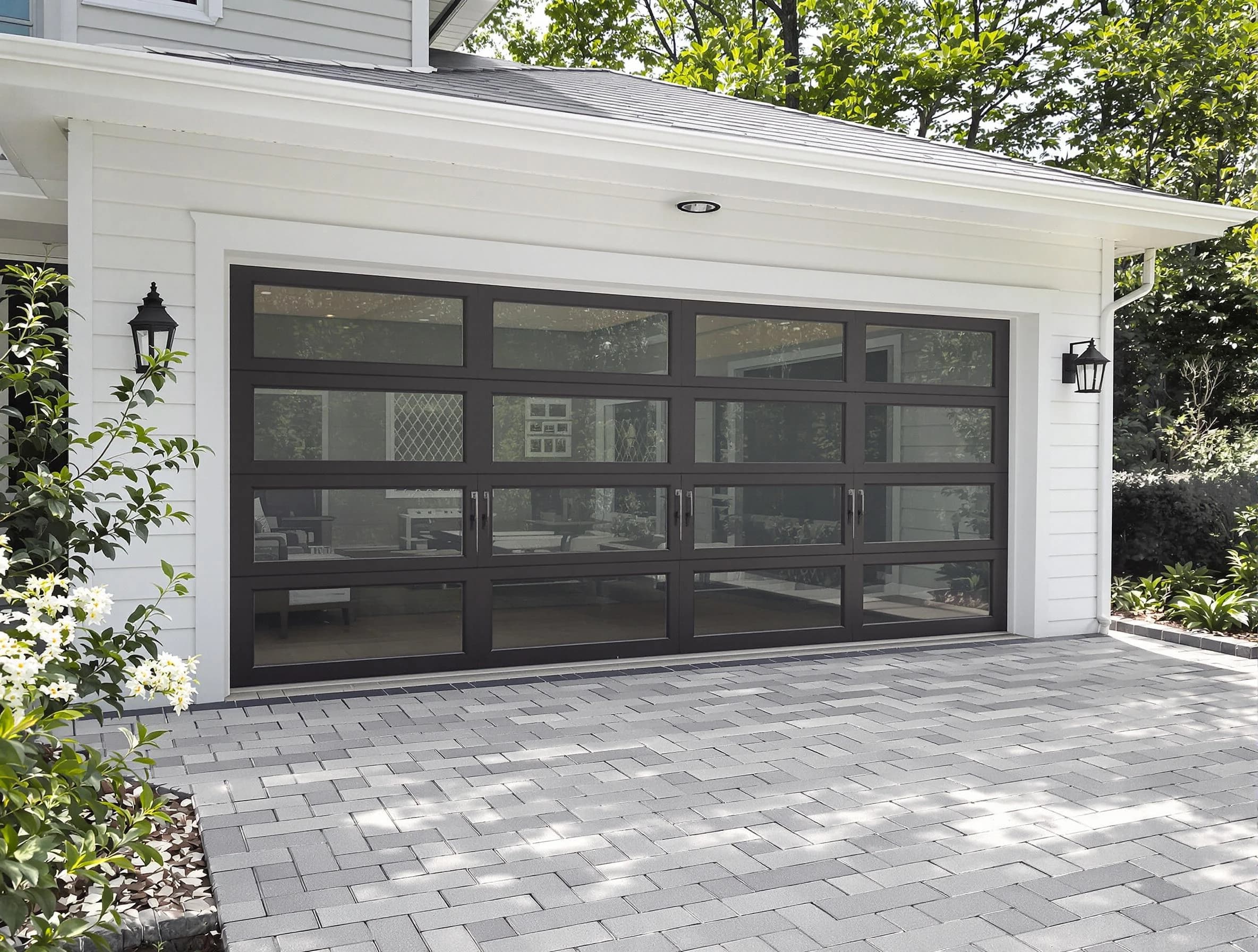 South Park Garage Door Repair design specialist presenting custom garage door options to South Park homeowner