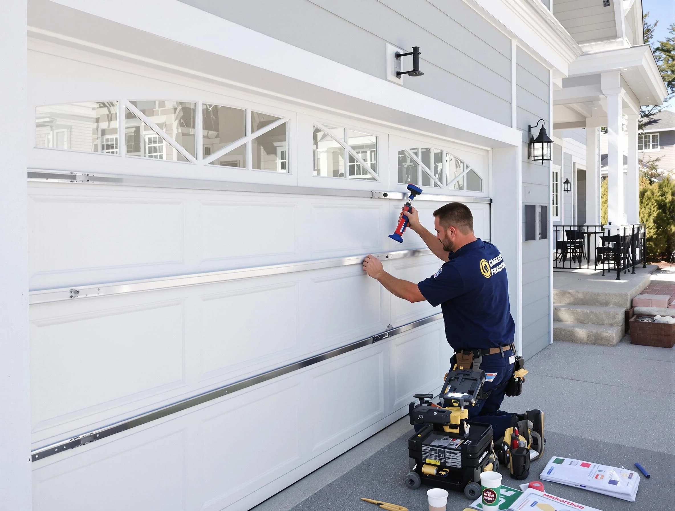 Professional garage door installation by South Park Garage Door Repair in South Park