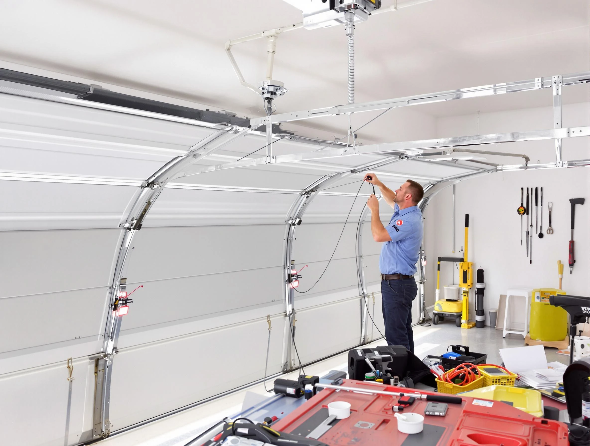 Garage door cable repair service by South Park Garage Door Repair in South Park