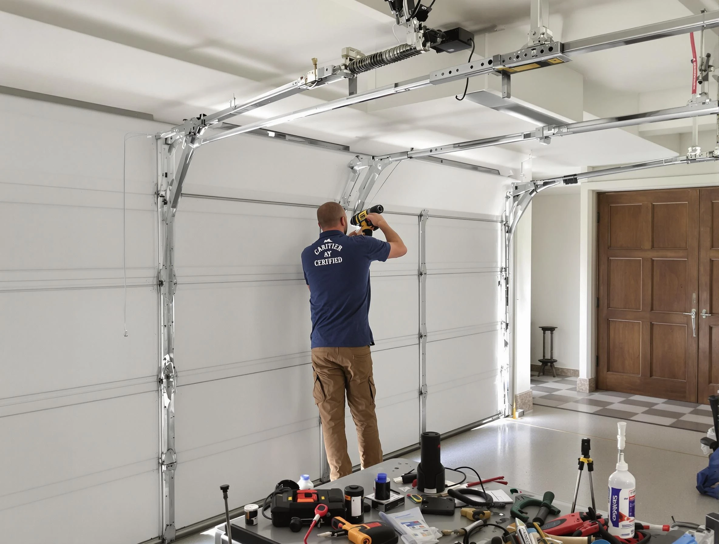 South Park Garage Door Repair certified technician performing precision garage door repair in South Park