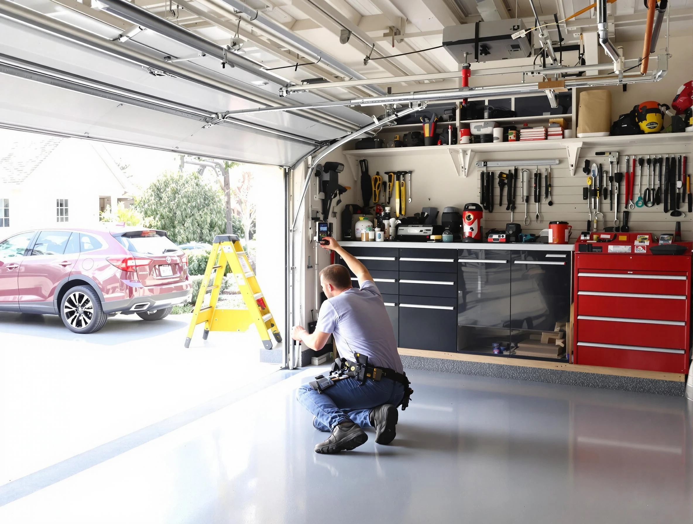 Local garage door repair service by South Park Garage Door Repair in South Park