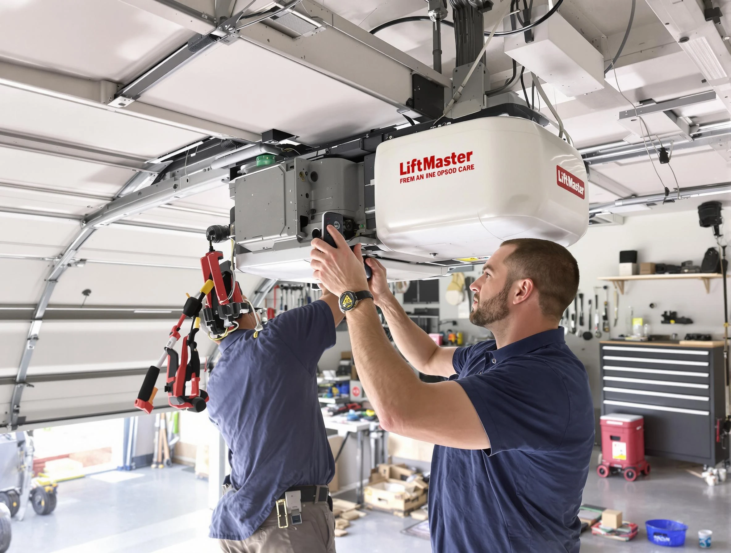 South Park Garage Door Repair technician performing advanced diagnostics on garage opener in South Park